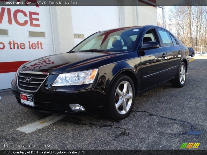 Ebony Black / Cocoa 2009 Hyundai Sonata SE V6