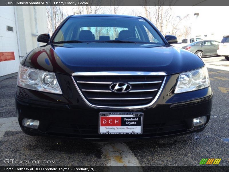 Ebony Black / Cocoa 2009 Hyundai Sonata SE V6