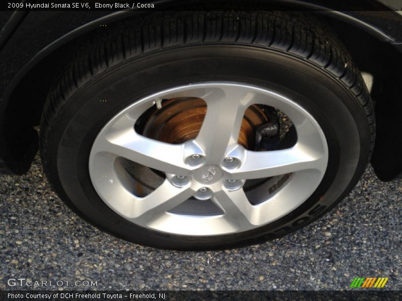 Ebony Black / Cocoa 2009 Hyundai Sonata SE V6