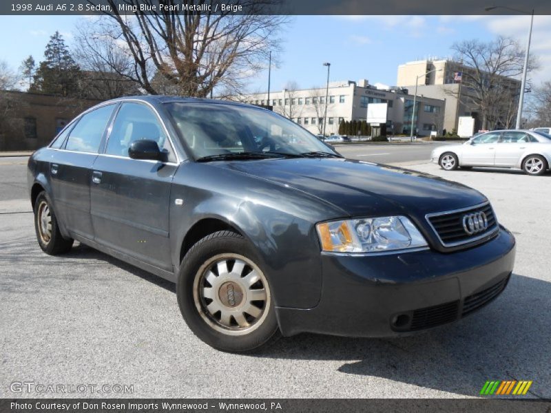 Ming Blue Pearl Metallic / Beige 1998 Audi A6 2.8 Sedan