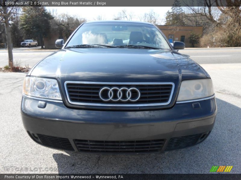 Ming Blue Pearl Metallic / Beige 1998 Audi A6 2.8 Sedan