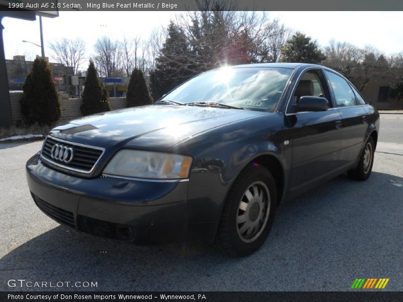 Ming Blue Pearl Metallic / Beige 1998 Audi A6 2.8 Sedan