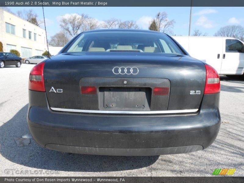 Ming Blue Pearl Metallic / Beige 1998 Audi A6 2.8 Sedan