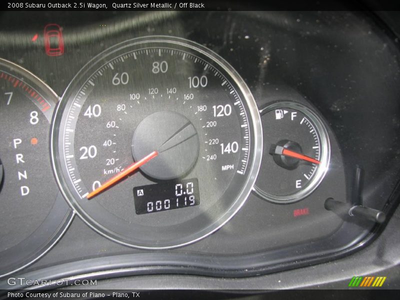 Quartz Silver Metallic / Off Black 2008 Subaru Outback 2.5i Wagon