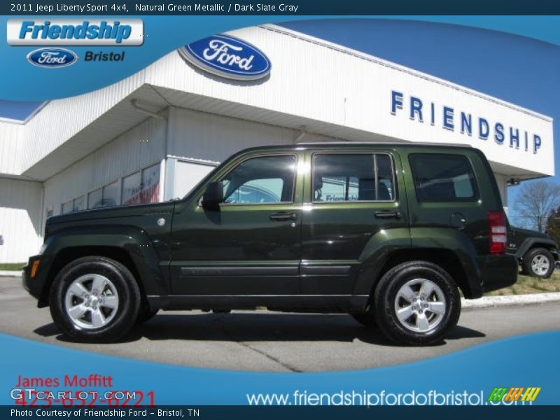 Natural Green Metallic / Dark Slate Gray 2011 Jeep Liberty Sport 4x4