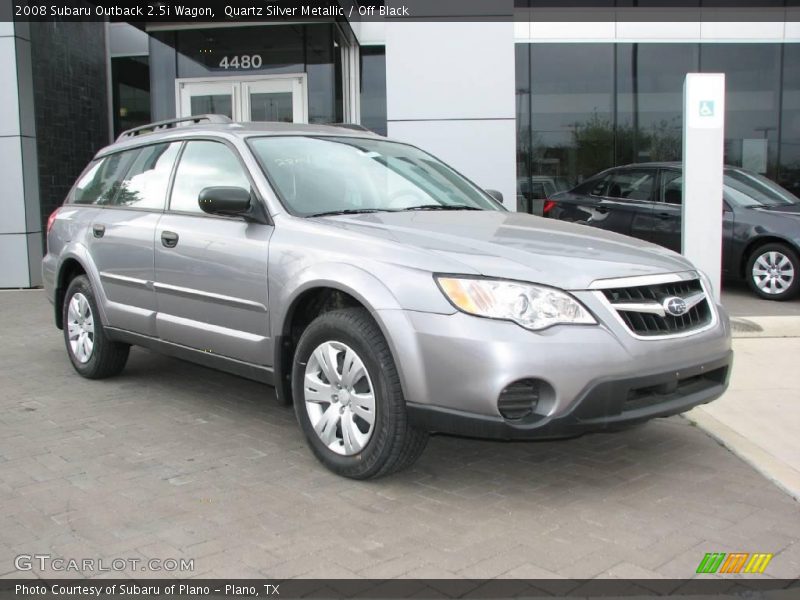 Quartz Silver Metallic / Off Black 2008 Subaru Outback 2.5i Wagon