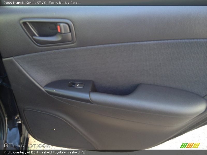 Ebony Black / Cocoa 2009 Hyundai Sonata SE V6