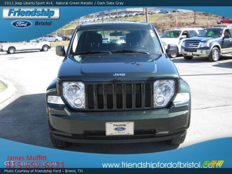 Natural Green Metallic / Dark Slate Gray 2011 Jeep Liberty Sport 4x4