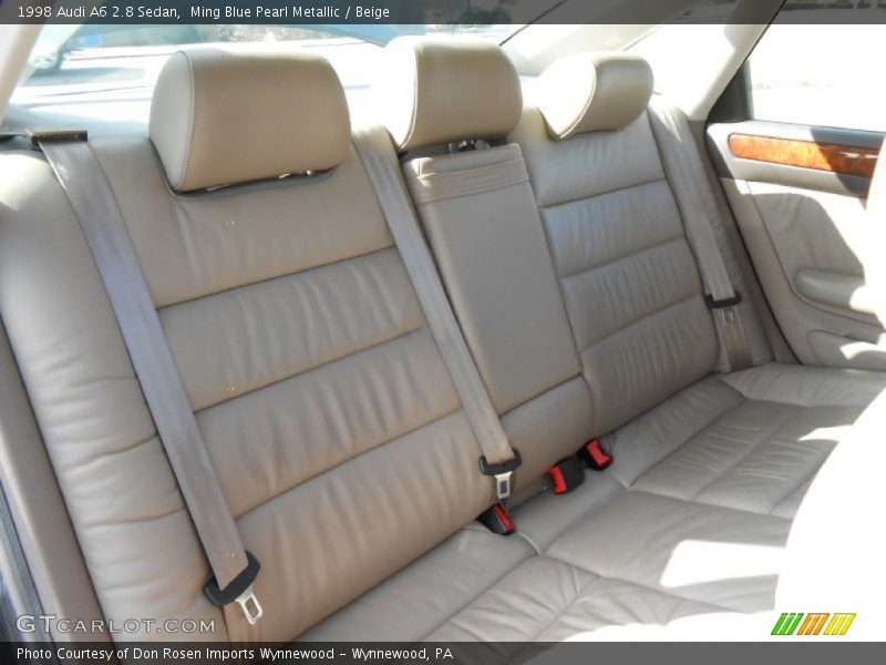 Rear Seat of 1998 A6 2.8 Sedan