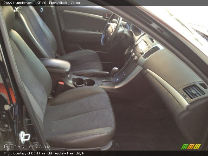 Ebony Black / Cocoa 2009 Hyundai Sonata SE V6