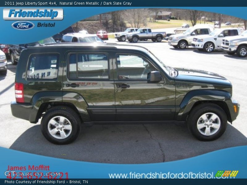 Natural Green Metallic / Dark Slate Gray 2011 Jeep Liberty Sport 4x4