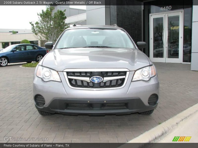 Quartz Silver Metallic / Off Black 2008 Subaru Outback 2.5i Wagon
