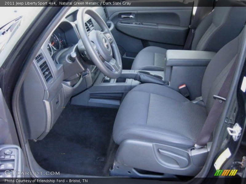 Natural Green Metallic / Dark Slate Gray 2011 Jeep Liberty Sport 4x4
