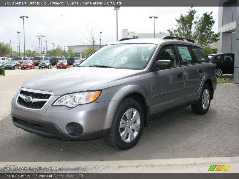 Quartz Silver Metallic / Off Black 2008 Subaru Outback 2.5i Wagon