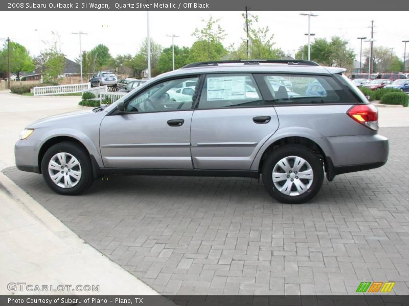 Quartz Silver Metallic / Off Black 2008 Subaru Outback 2.5i Wagon