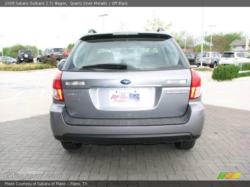 Quartz Silver Metallic / Off Black 2008 Subaru Outback 2.5i Wagon