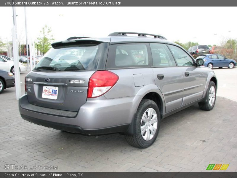 Quartz Silver Metallic / Off Black 2008 Subaru Outback 2.5i Wagon