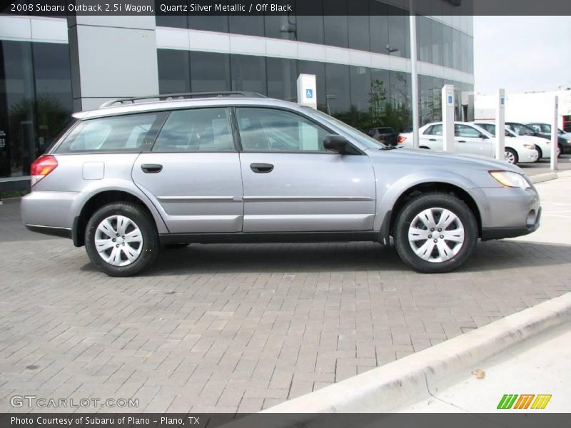 Quartz Silver Metallic / Off Black 2008 Subaru Outback 2.5i Wagon