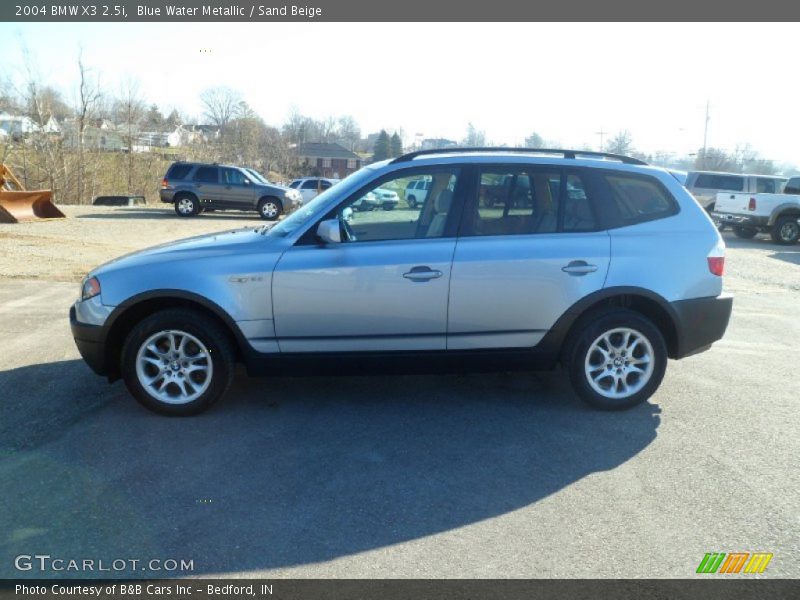 Blue Water Metallic / Sand Beige 2004 BMW X3 2.5i
