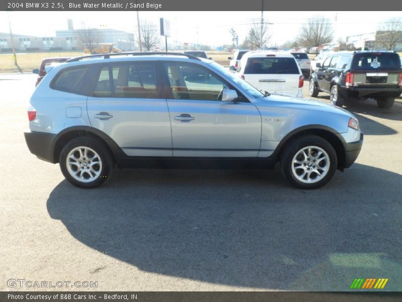 Blue Water Metallic / Sand Beige 2004 BMW X3 2.5i