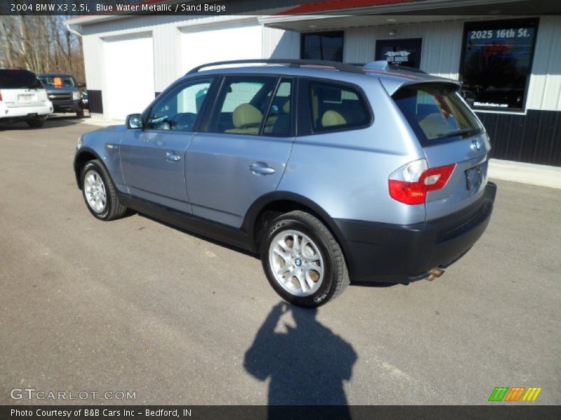 Blue Water Metallic / Sand Beige 2004 BMW X3 2.5i