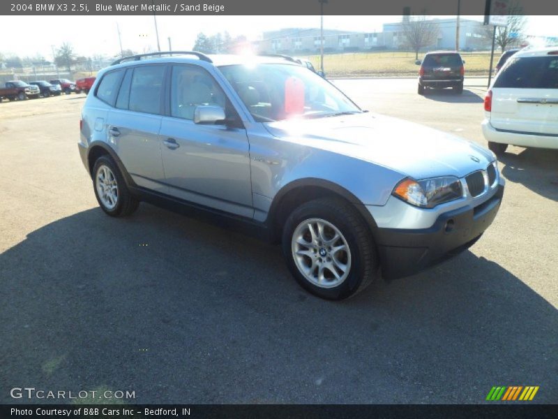 Blue Water Metallic / Sand Beige 2004 BMW X3 2.5i