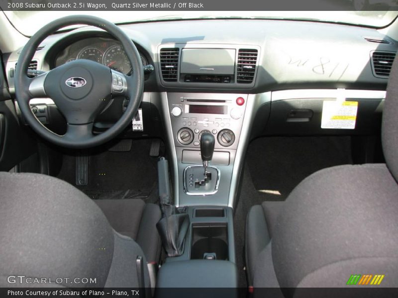 Quartz Silver Metallic / Off Black 2008 Subaru Outback 2.5i Wagon