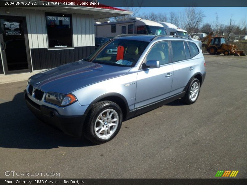 Blue Water Metallic / Sand Beige 2004 BMW X3 2.5i