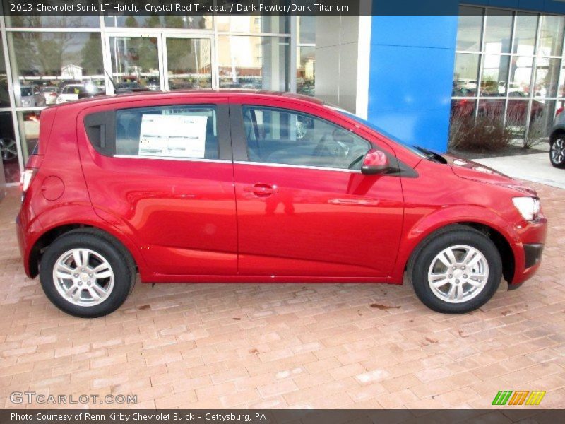 Crystal Red Tintcoat / Dark Pewter/Dark Titanium 2013 Chevrolet Sonic LT Hatch