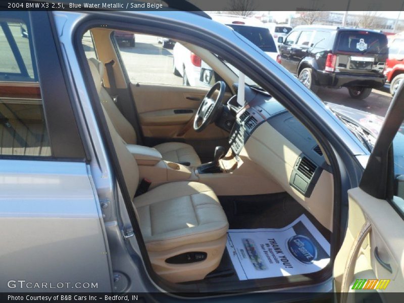 Blue Water Metallic / Sand Beige 2004 BMW X3 2.5i