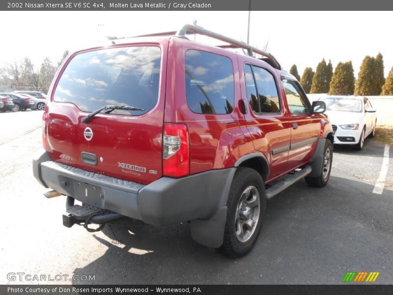 Molten Lava Metallic / Gray Celadon 2002 Nissan Xterra SE V6 SC 4x4
