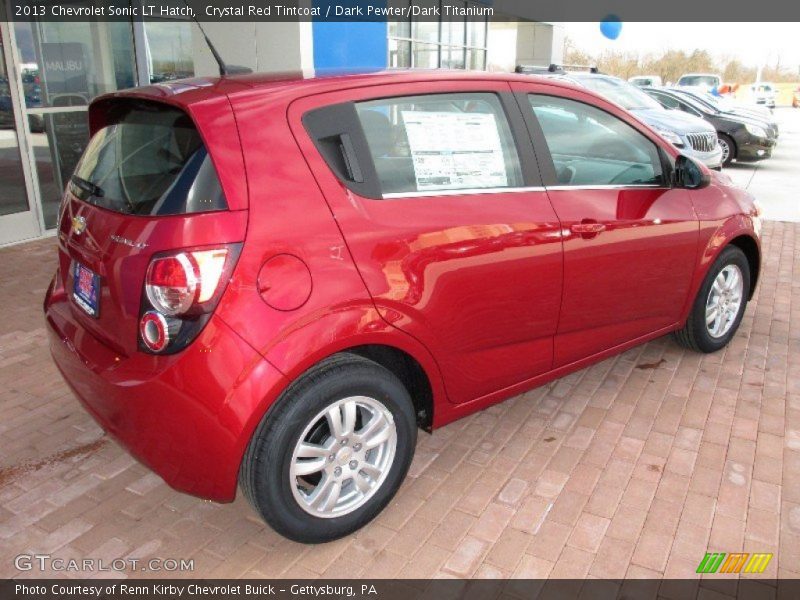 Crystal Red Tintcoat / Dark Pewter/Dark Titanium 2013 Chevrolet Sonic LT Hatch