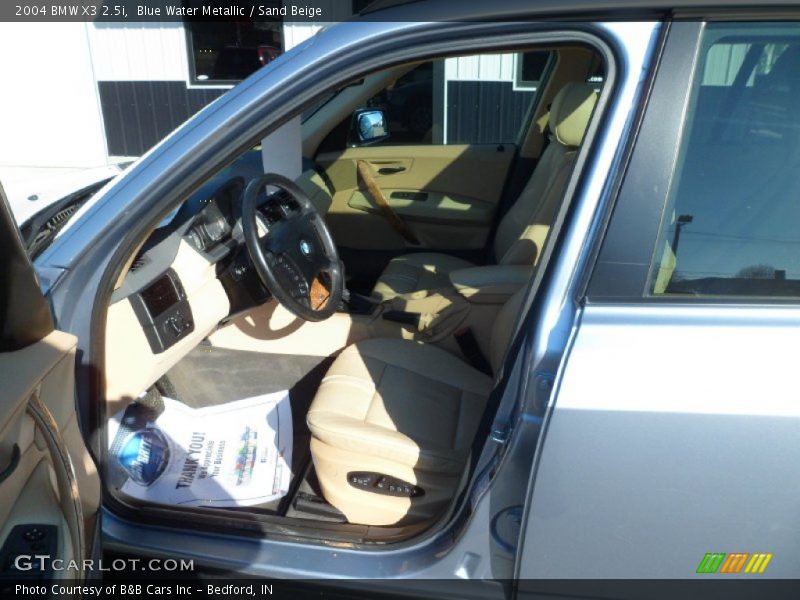 Blue Water Metallic / Sand Beige 2004 BMW X3 2.5i