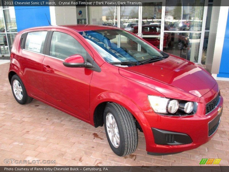 Crystal Red Tintcoat / Dark Pewter/Dark Titanium 2013 Chevrolet Sonic LT Hatch