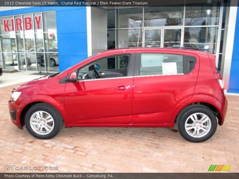 Crystal Red Tintcoat / Dark Pewter/Dark Titanium 2013 Chevrolet Sonic LT Hatch