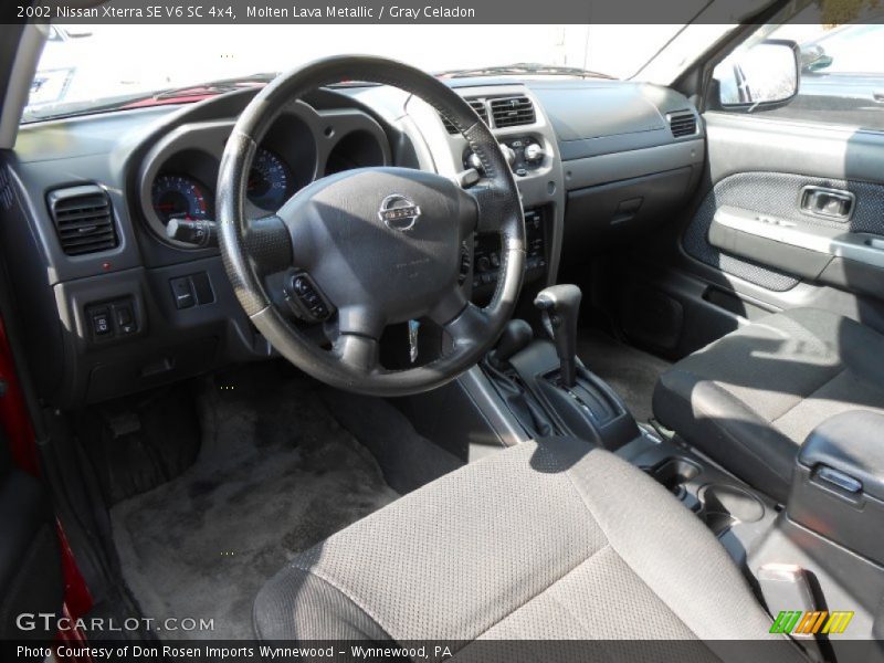 Gray Celadon Interior - 2002 Xterra SE V6 SC 4x4 