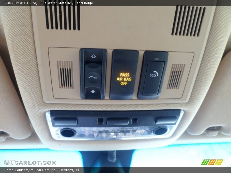 Blue Water Metallic / Sand Beige 2004 BMW X3 2.5i