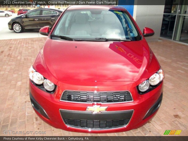 Crystal Red Tintcoat / Dark Pewter/Dark Titanium 2013 Chevrolet Sonic LT Hatch