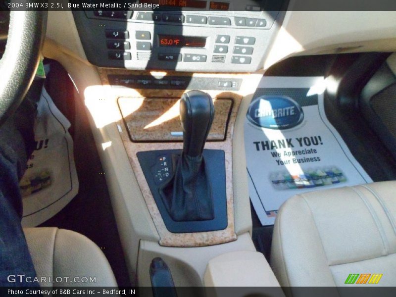 Blue Water Metallic / Sand Beige 2004 BMW X3 2.5i