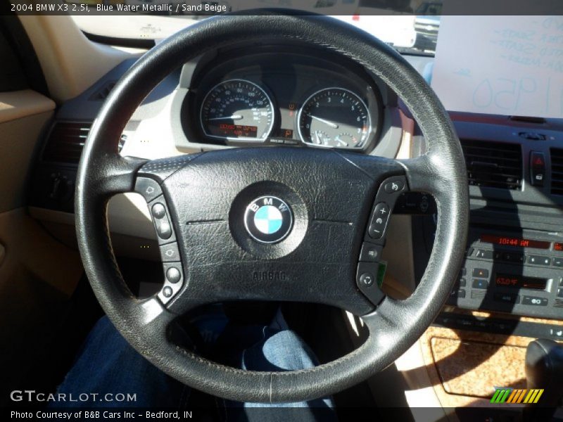 Blue Water Metallic / Sand Beige 2004 BMW X3 2.5i