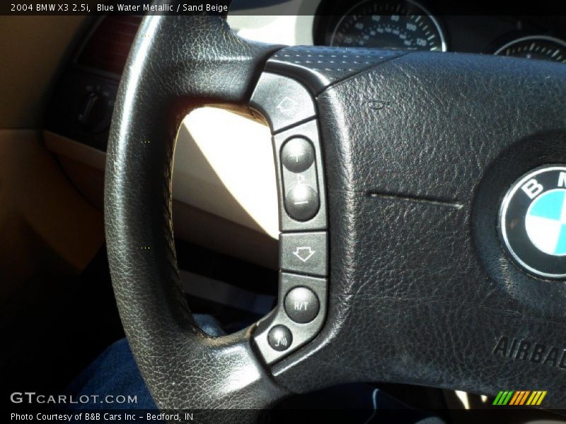 Blue Water Metallic / Sand Beige 2004 BMW X3 2.5i