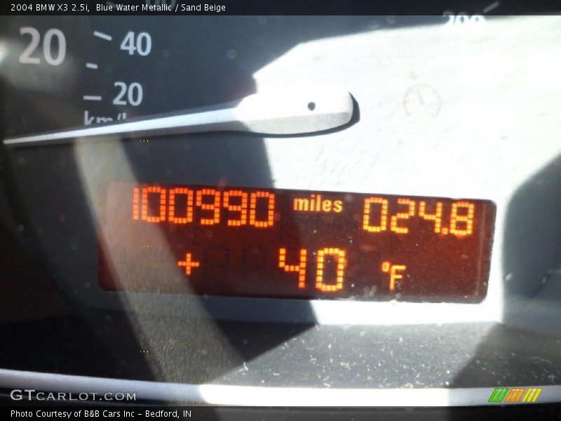 Blue Water Metallic / Sand Beige 2004 BMW X3 2.5i