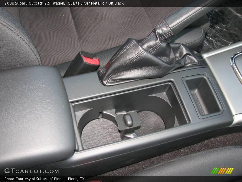 Quartz Silver Metallic / Off Black 2008 Subaru Outback 2.5i Wagon