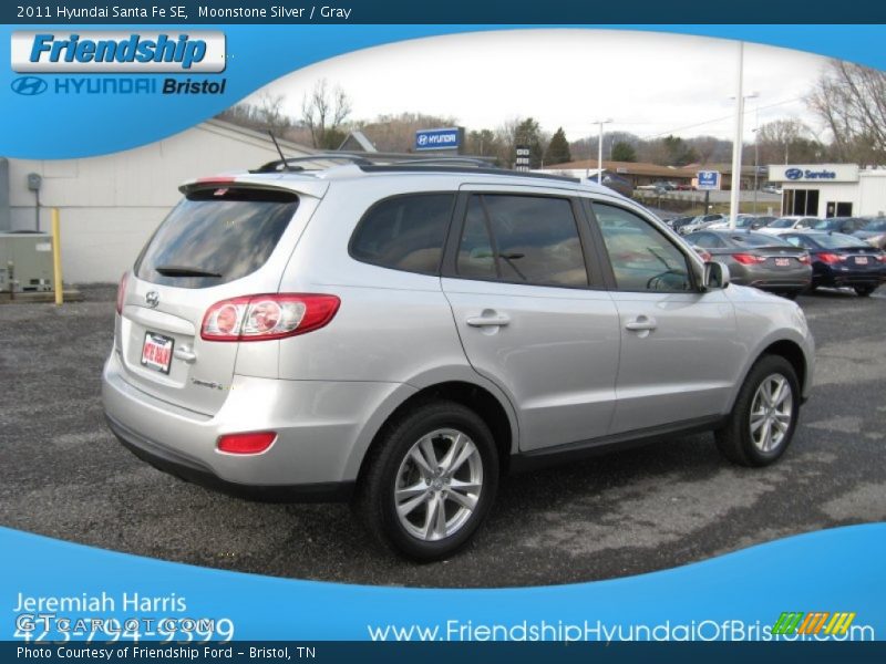 Moonstone Silver / Gray 2011 Hyundai Santa Fe SE