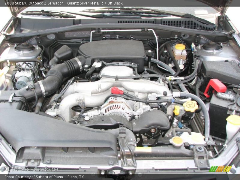 Quartz Silver Metallic / Off Black 2008 Subaru Outback 2.5i Wagon