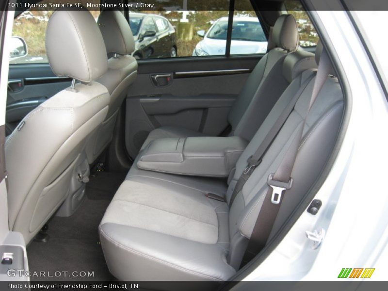 Moonstone Silver / Gray 2011 Hyundai Santa Fe SE