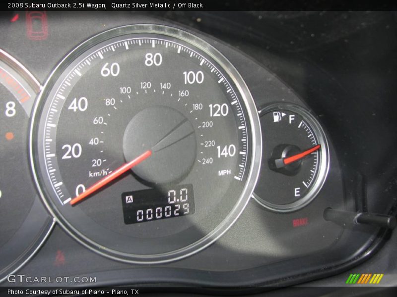 Quartz Silver Metallic / Off Black 2008 Subaru Outback 2.5i Wagon
