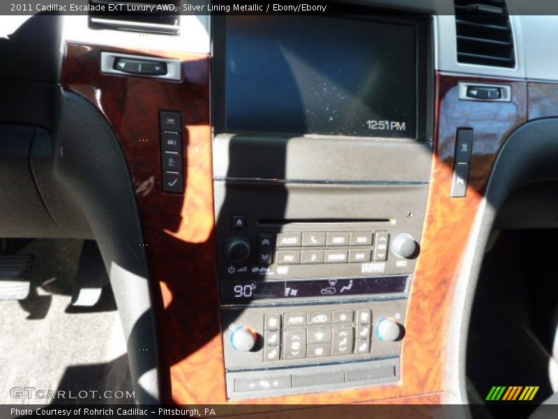 Silver Lining Metallic / Ebony/Ebony 2011 Cadillac Escalade EXT Luxury AWD