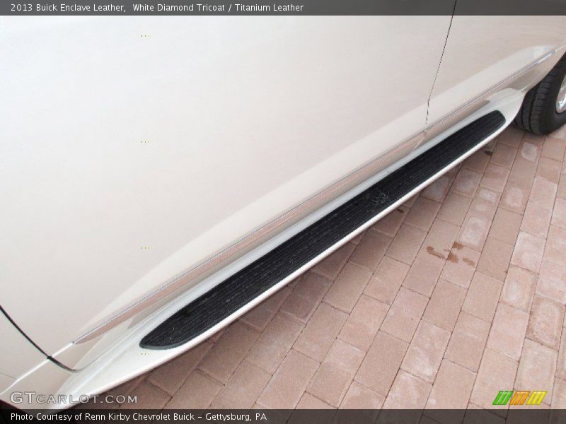 White Diamond Tricoat / Titanium Leather 2013 Buick Enclave Leather