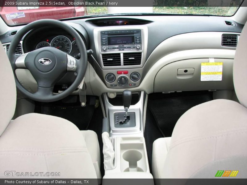 Obsidian Black Pearl / Ivory 2009 Subaru Impreza 2.5i Sedan